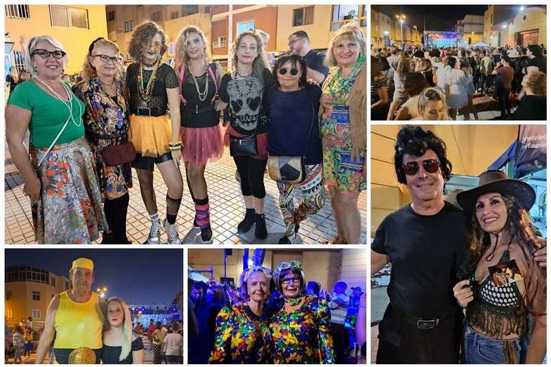 Vecinas de La Garita, anoche en el encuentro celebrado en la plaza pública/TF.